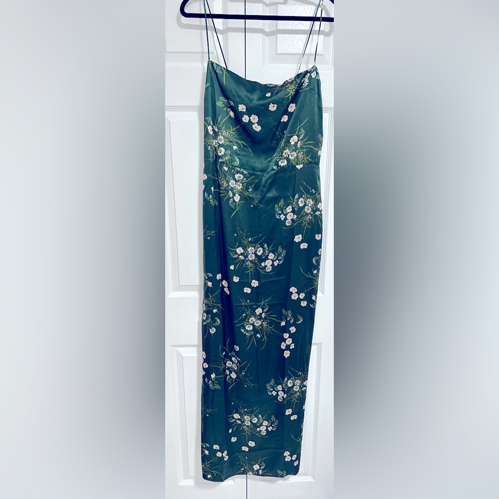 NWT Reformation Frankie Silk Dress in Buena 10